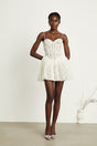 Armelle white florallace corset mini dress