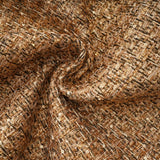 Arna Gold Sweetheart Neckline Tweed Mini Dress