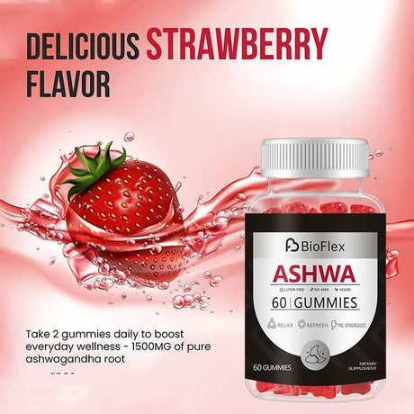 Ashwagandha 60 Gummies – Natural Energy & Immune Support