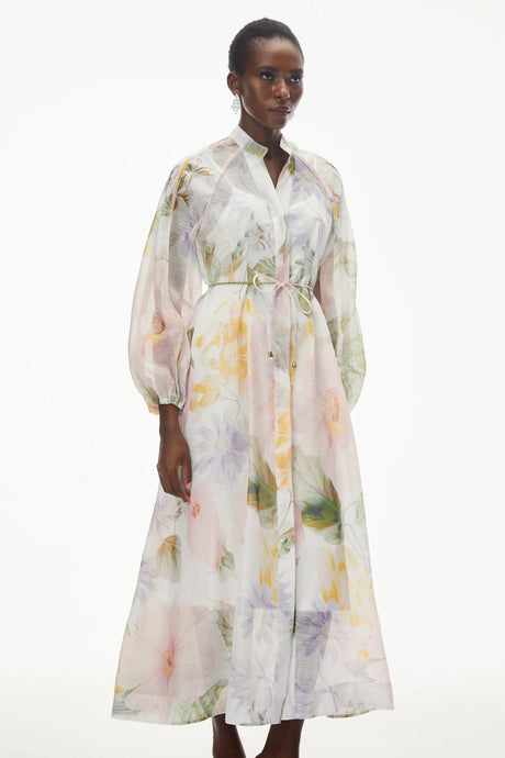 Asiya Green AllOver Print Maxi Dress