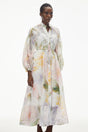 Asiya Green AllOver Print Maxi Dress