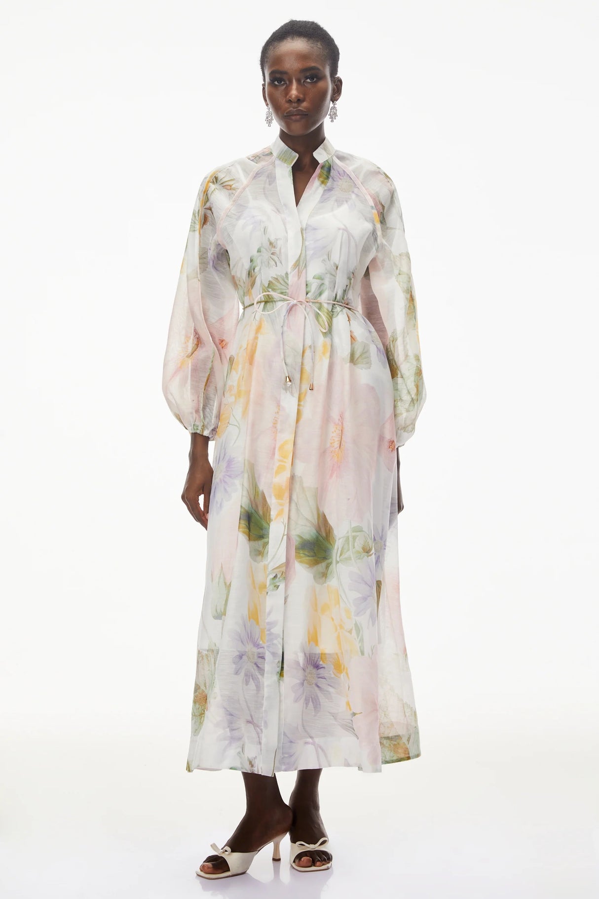 Asiya Green AllOver Print Maxi Dress
