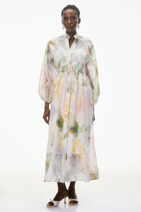 Asiya Green AllOver Print Maxi Dress