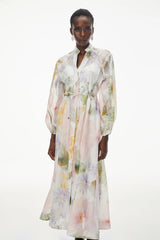 Asiya Green AllOver Print Maxi Dress