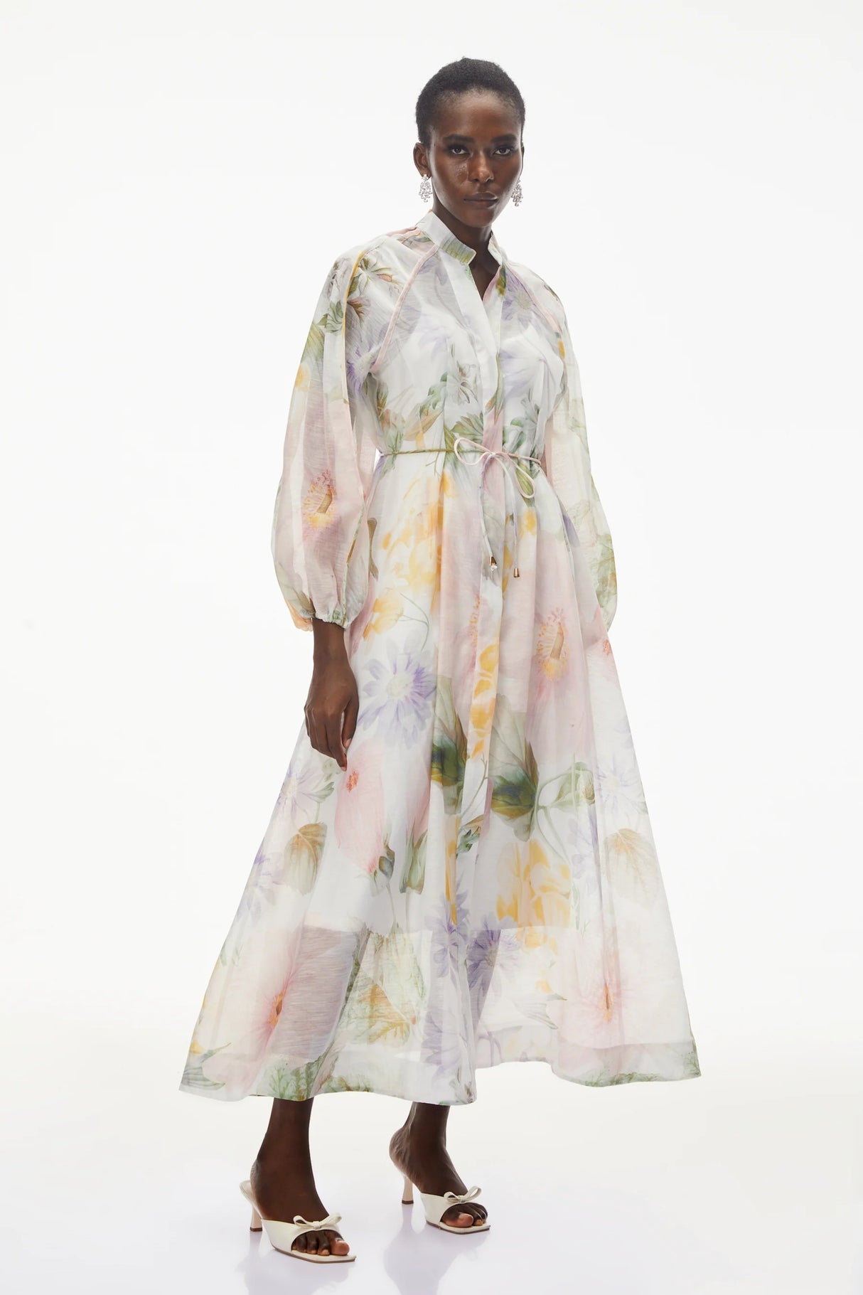 Asiya Green AllOver Print Maxi Dress