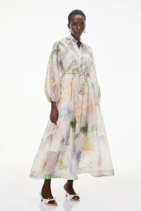 Asiya Green AllOver Print Maxi Dress