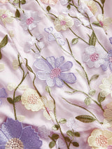 Assuntina Midi Dress - Round Neck - Long Sleeve - Floral Print - Elegant Style - Slim Fit