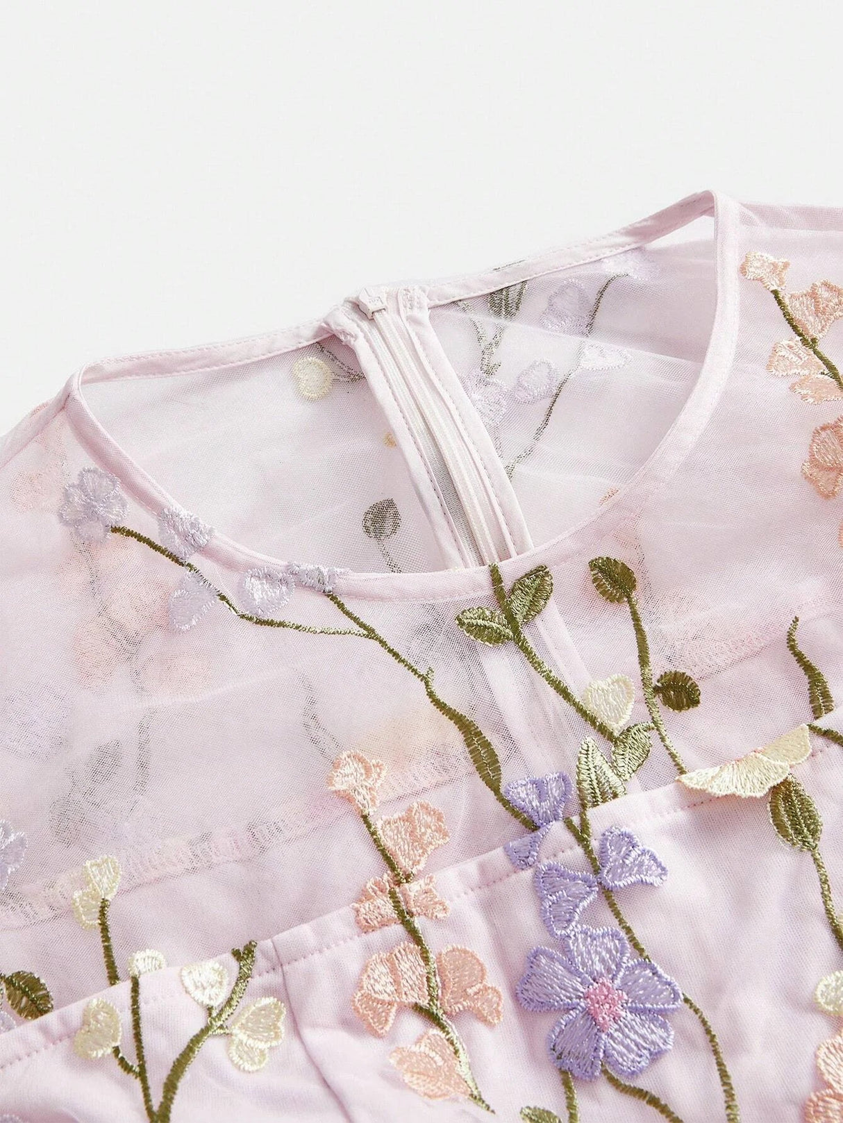Assuntina Midi Dress - Round Neck - Long Sleeve - Floral Print - Elegant Style - Slim Fit
