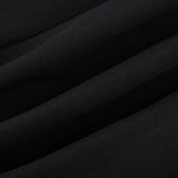 Assuntina Mini Dress - Faux - Flower Embellishment - Side Zip Fastening - Thigh Length - Straight Hem