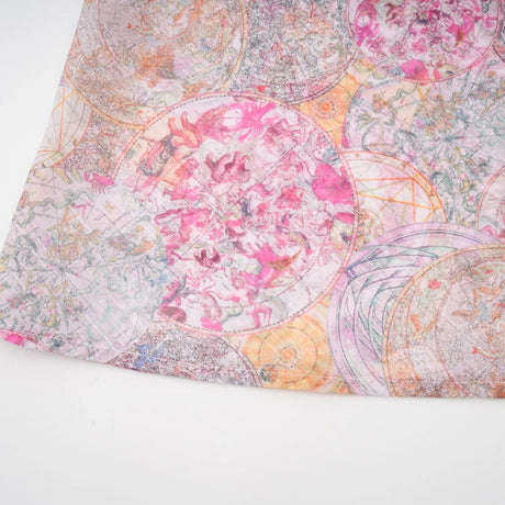 Assuntina Shirt & Skirt Set Pink Pattern - Print Calf Length