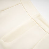 Audrey Jacket & Shorts Set - Notched Lapels - Crystal - Embellished Buttons - Cinched Waist - Flared Hem