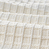 Audrey white waffleknit jacket  skirt matching set