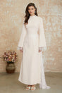 Aurora White Floral Lace Maxi Dress