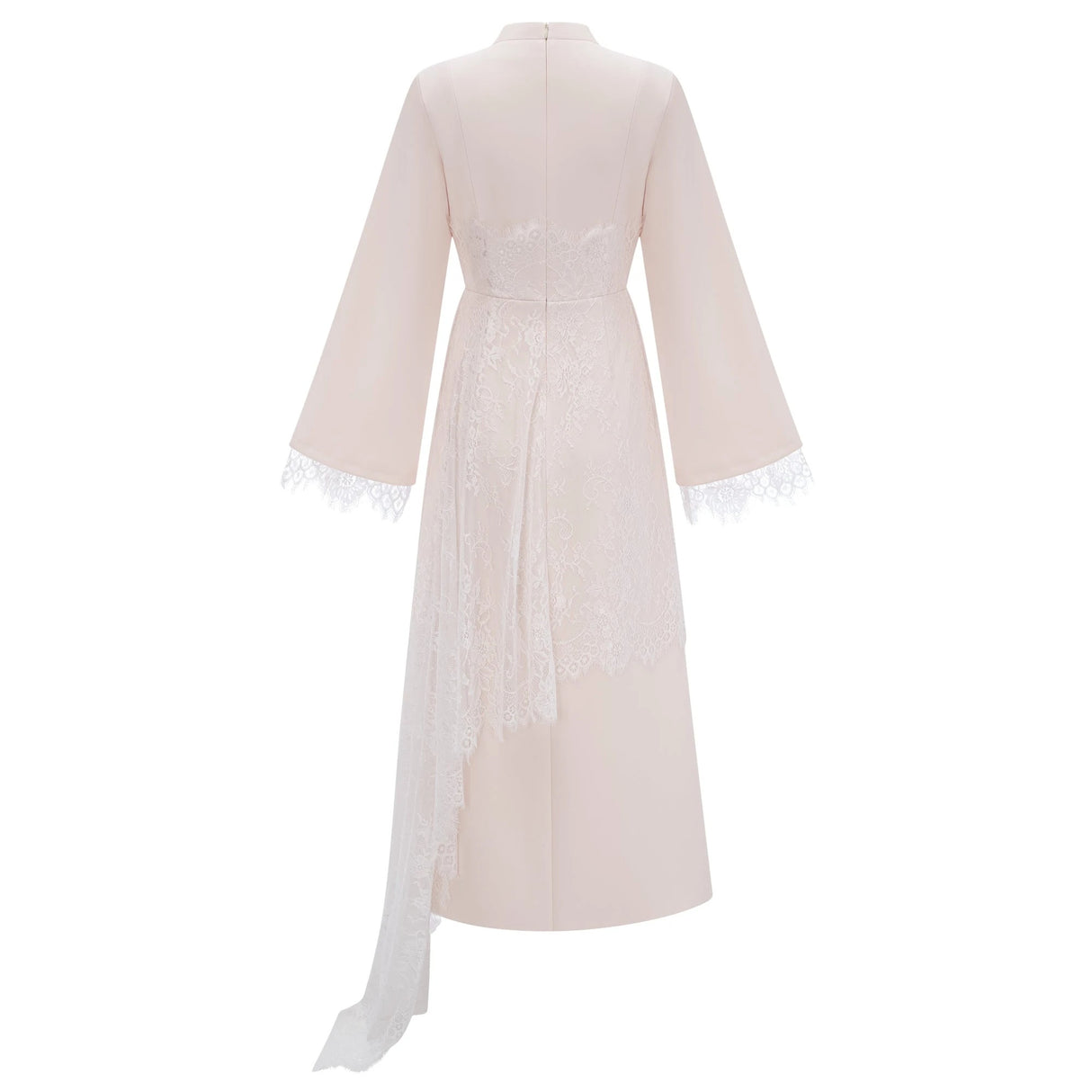 Aurora White Floral Lace Maxi Dress