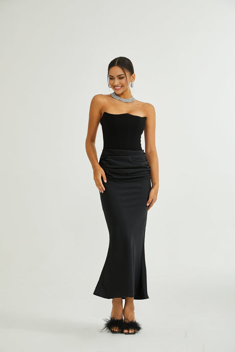 Aurore offshoulder maxi dress
