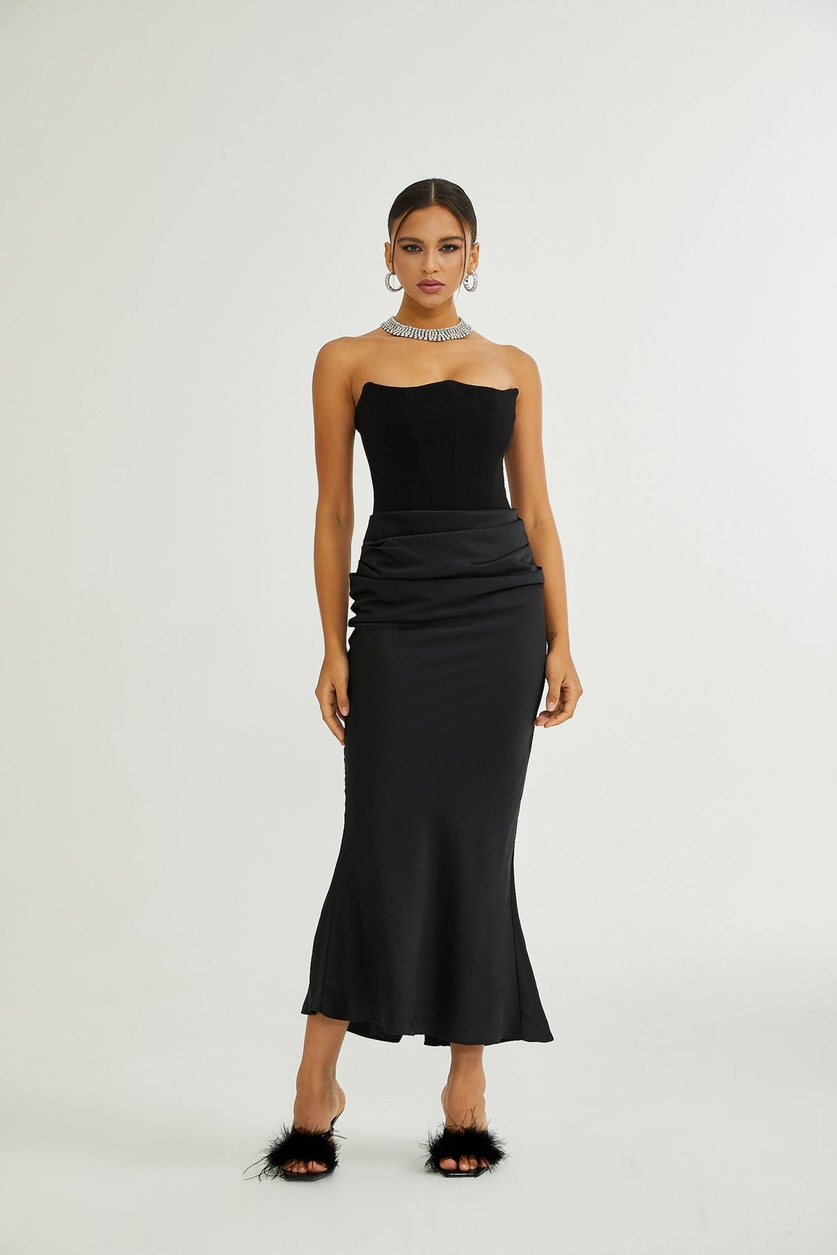 Aurore offshoulder maxi dress