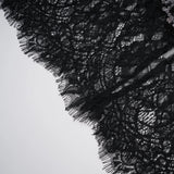 Ava Black Lace Panel Sequined Maxi Dress