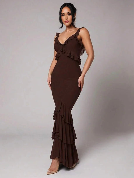 Avery Maxi Dress - Fit Type: Slim Fit - Style: Refined Style - Fabric Elasticity: High Stretch - Occasion: Wedding, Formal & Evening