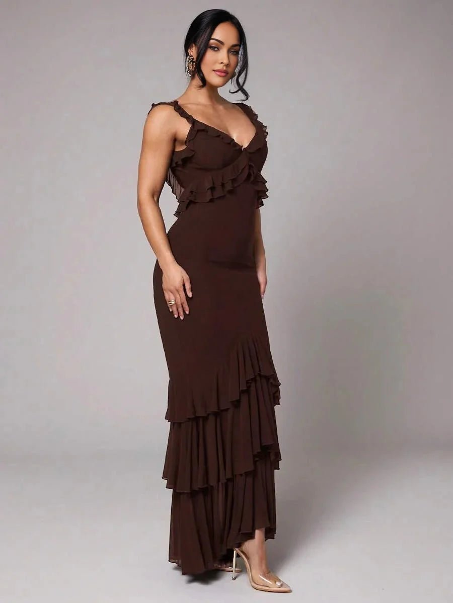 Avery Maxi Dress - Fit Type: Slim Fit - Style: Refined Style - Fabric Elasticity: High Stretch - Occasion: Wedding, Formal & Evening