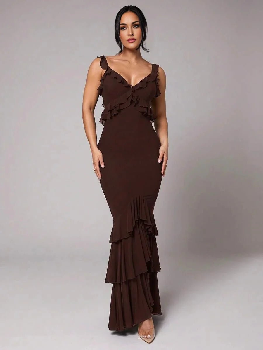 Avery Maxi Dress - Fit Type: Slim Fit - Style: Refined Style - Fabric Elasticity: High Stretch - Occasion: Wedding, Formal & Evening