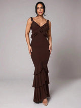 Avery Maxi Dress - Fit Type: Slim Fit - Style: Refined Style - Fabric Elasticity: High Stretch - Occasion: Wedding, Formal & Evening
