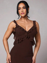 Avery Maxi Dress - Fit Type: Slim Fit - Style: Refined Style - Fabric Elasticity: High Stretch - Occasion: Wedding, Formal & Evening