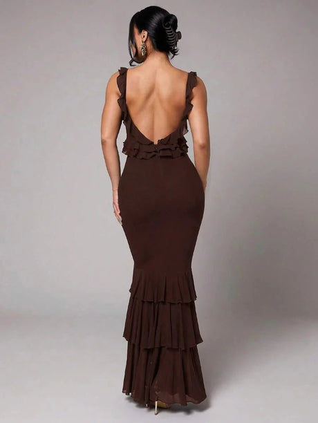 Avery Maxi Dress - Fit Type: Slim Fit - Style: Refined Style - Fabric Elasticity: High Stretch - Occasion: Wedding, Formal & Evening