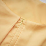 Avril Yellow Floral Embroidered Mini Dress