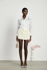 Axelle laceembroidered cutout shirt