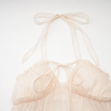 Axelle tulle pleated midi dress