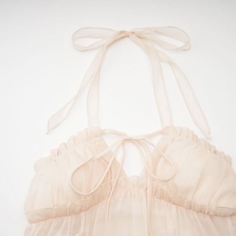 Axelle tulle pleated midi dress