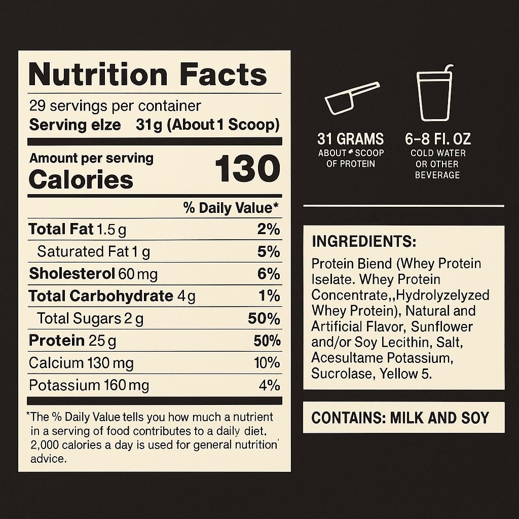 Balaban Nutrition 100% Whey Protein Standard Vanilla Ice Cream 5lb