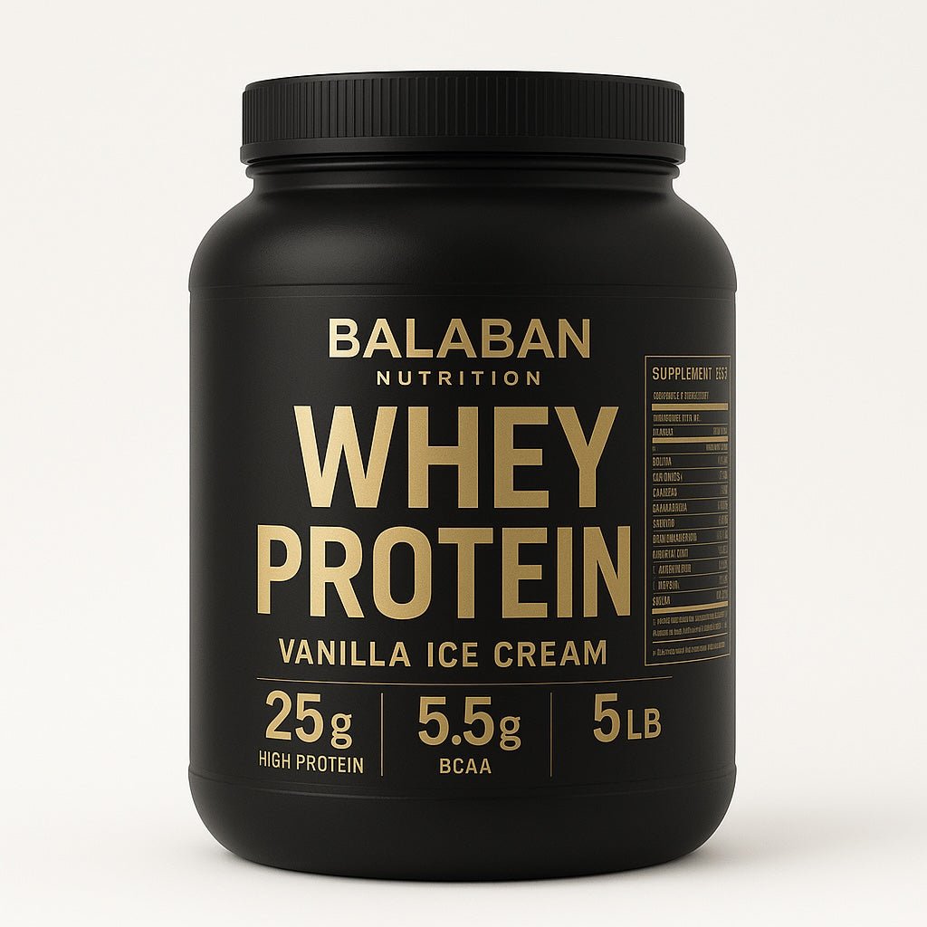 Balaban Nutrition 100% Whey Protein Standard Vanilla Ice Cream 5lb