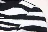 Bella Cardigan - Cropped Silhouette - Zebra Print - Accents - Tailored Fit - Trendy Layering Option