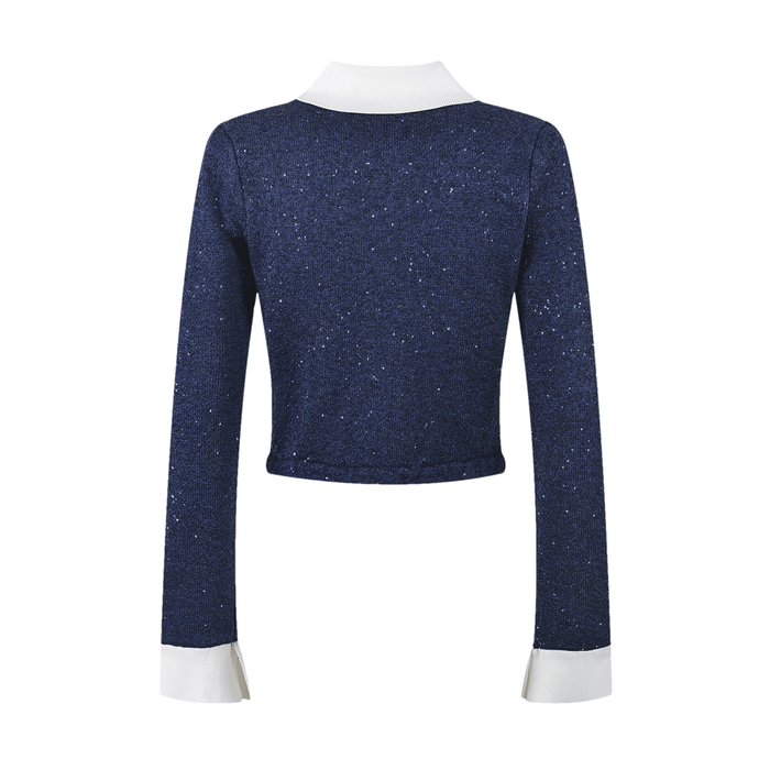 Fiorenza Jacket & Skirt Navy Blue Matching Set
