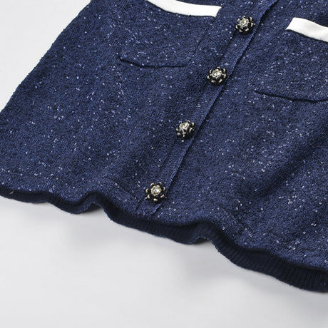 Bénédicte knitted jacket  skirt matching set