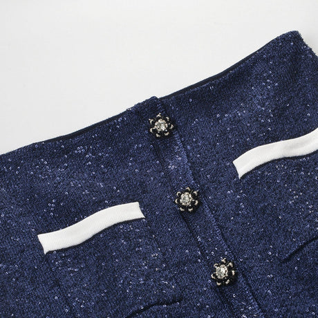 Bénédicte knitted jacket  skirt matching set