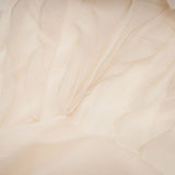 Beppina Mini Dress Neutral V - neck Ruffled Thigh Length & Floral Layers