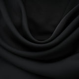 Berit Black Scarf Off Shoulder Ruched Maxi Dress