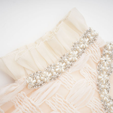 Bernadette interwoven embellished mini dress