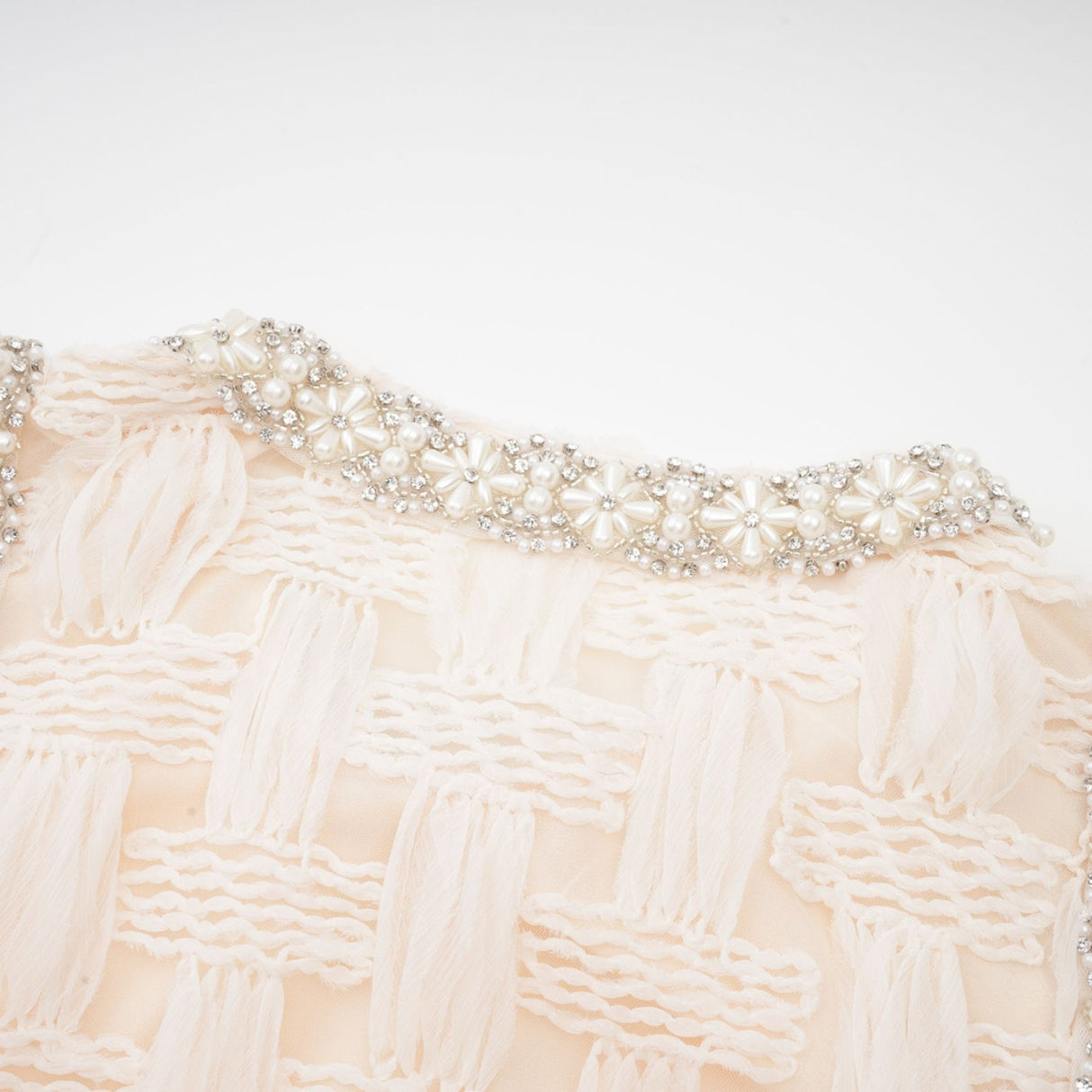 Bernadette interwoven embellished mini dress