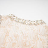 Bernadette interwoven embellished mini dress
