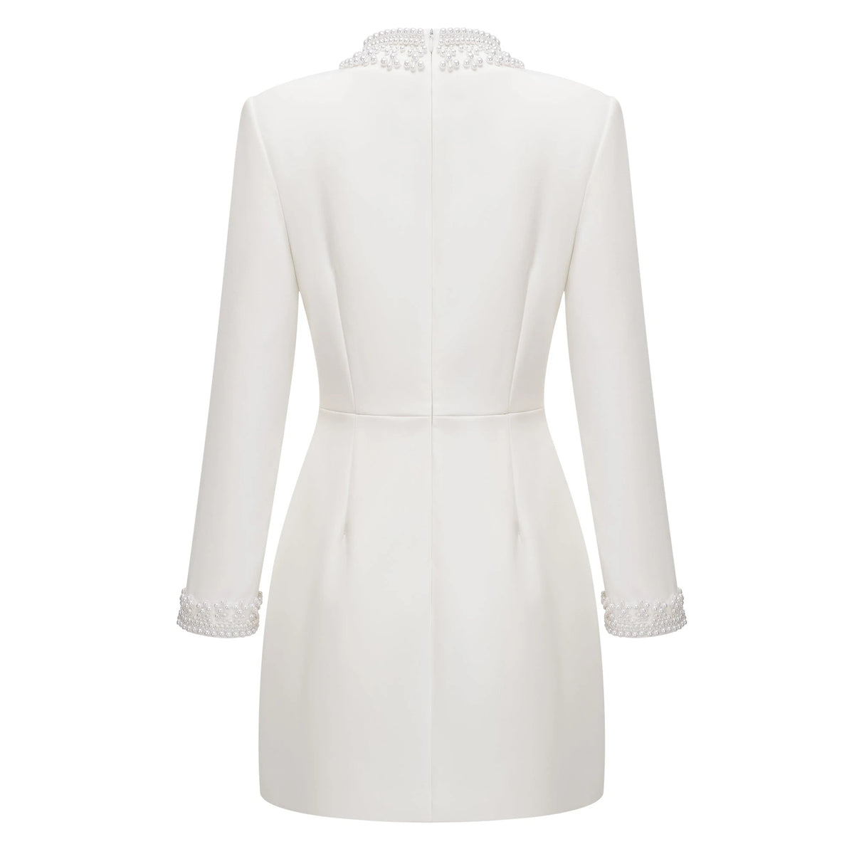 Bernadette White Faux Pearl Mini Dress