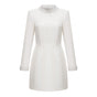 Bernadette White Faux Pearl Mini Dress