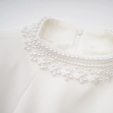Bernadette White Faux Pearl Mini Dress
