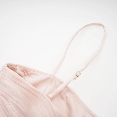 Bernice Pink Glossy Cape  Dress Set