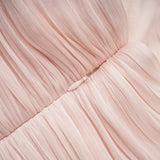 Bernice Pink Glossy Cape  Dress Set