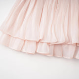 Bernice Pink Glossy Cape  Dress Set