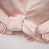 Bernice Pink Glossy Cape  Dress Set