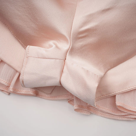 Bernice Pink Glossy Cape  Dress Set